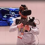 BENEVE VR Gewehr Regler zum HTC VIVE,Neues Spiel Tracker Virtuelle Realität VR Rifle Bluetooth 4.0 Aufnehmen mit Motor Vibration