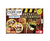 Noris 606101966 Escape Room Puzzle Abenteuer, Secret of The Scientist - Familien und Gesellschaftsspiel für Puzzle-Fans, inkl. 3 Fällen, ab 14 Jahren
