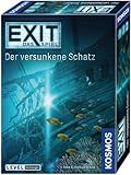 KOSMOS 694050 EXIT - Das Spiel - Der versunkene Schatz, Level: Einsteiger, Escape Room Spiel, EXIT Game für 1 bis 4 Spieler ab 10 Jahre, EIN einmaliges Gesellschaftsspiel