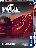 KOSMOS 693169 Adventure Games - Die Vulkaninsel, Entdeckt die Story, Kooperatives Gesellschaftsspiel für 1 bis 4 Spieler ab 12 Jahren, spannendes Abenteuer-Spiel