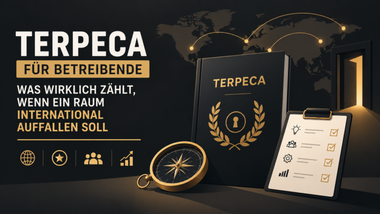 TERPECA für Betreibende: Was wirklich zählt, wenn ein Raum international auffallen soll