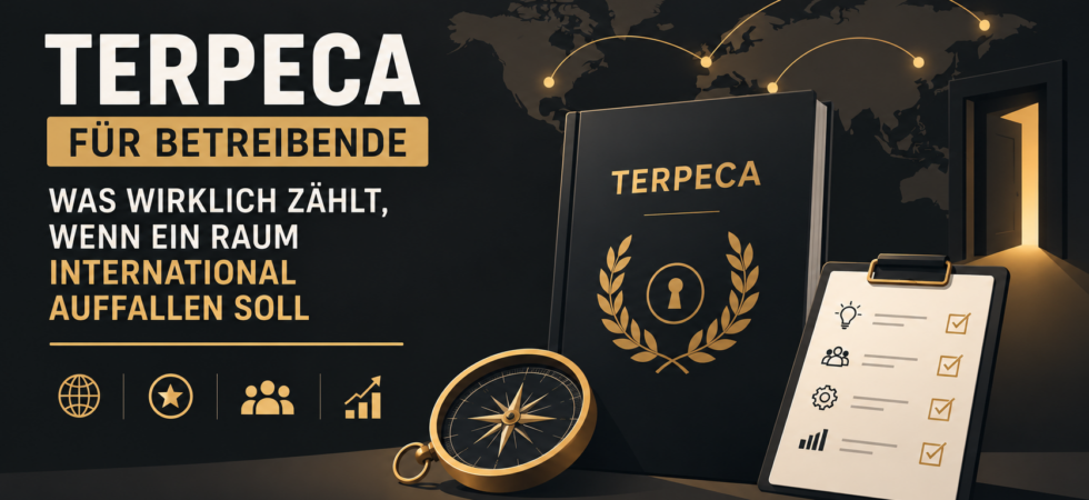 TERPECA für Betreibende: Was wirklich zählt, wenn ein Raum international auffallen soll