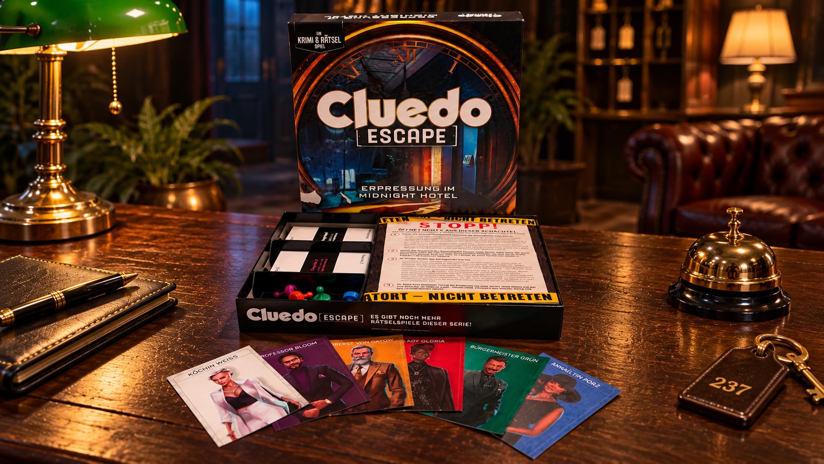 [Im Test] Cluedo Escape: Erpressung im Midnight Hotel