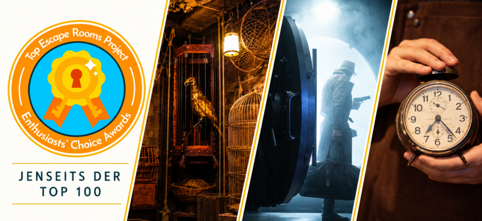 TERPECA – Jenseits der Top 100, mit Motiven aus deutschen Escape Rooms