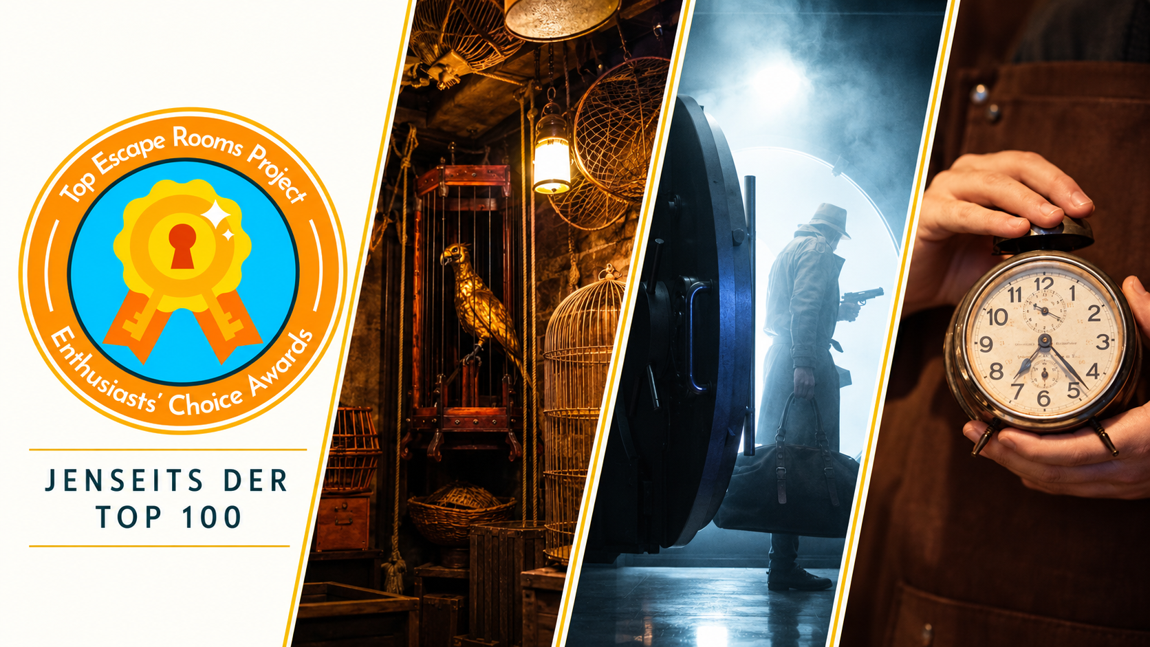 TERPECA – Jenseits der Top 100, mit Motiven aus deutschen Escape Rooms